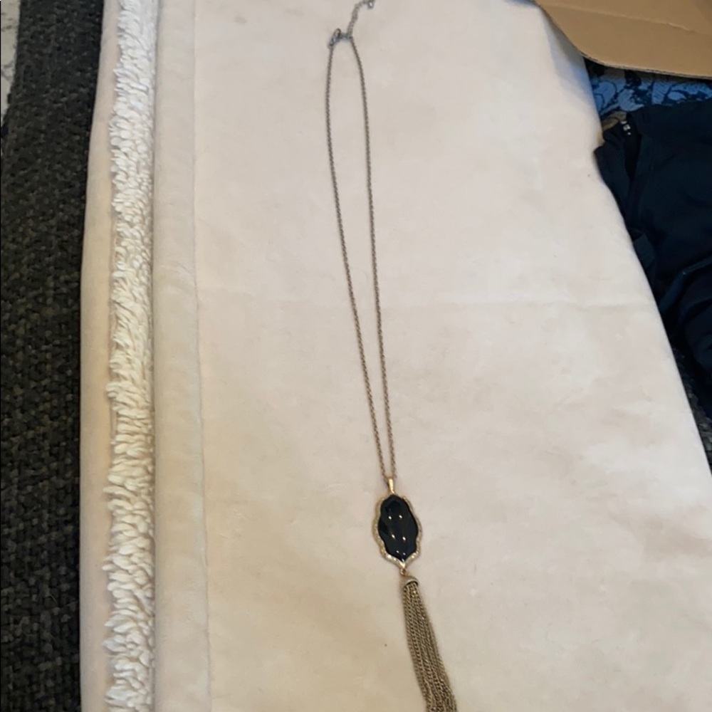 Black tassel pendant necklace from Nordstrom